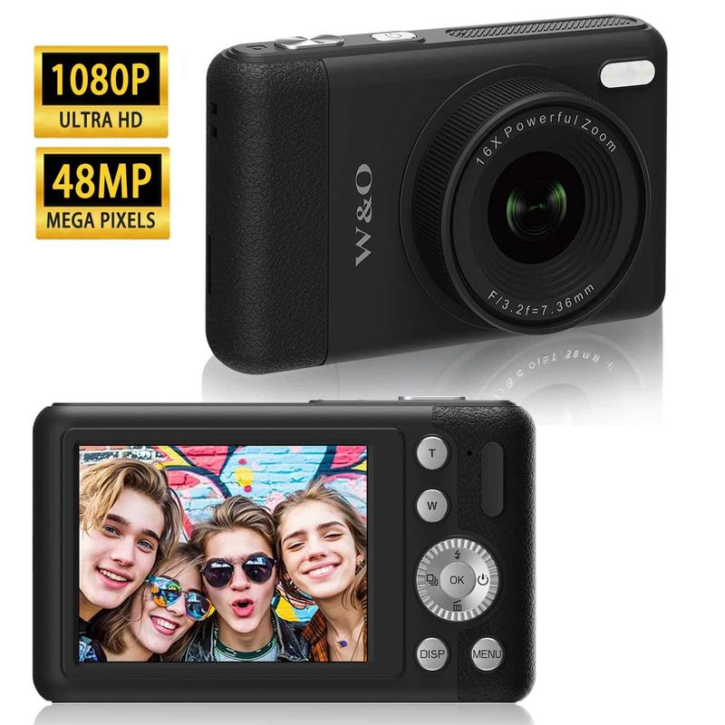 4K Vlogging Camera for Beginners: 64MP, Auto-Focus, 180° Flip Screen