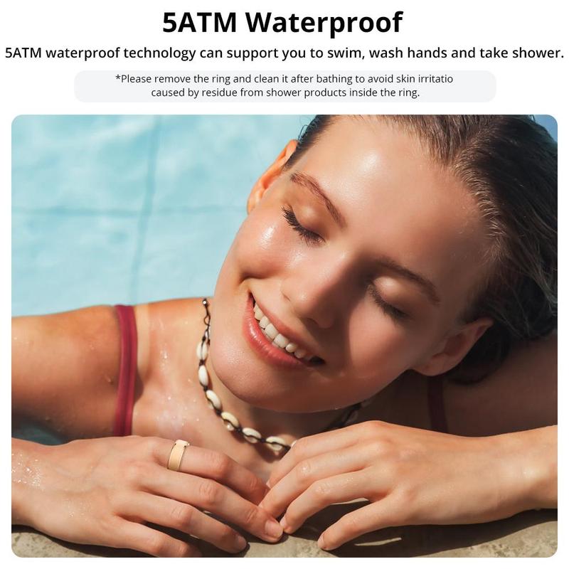 COLMI R10 Smart Ring: Fitness-Tracker mit Schrittzähler und 5 ATM Wasserdichtigkeit 