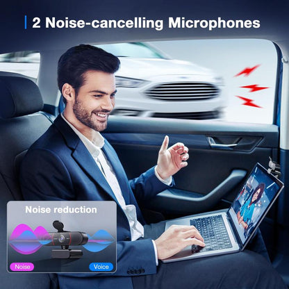 EMEET C960 4K Webcam: Auto Focus, Dual AI Noise-Cancelling Mics